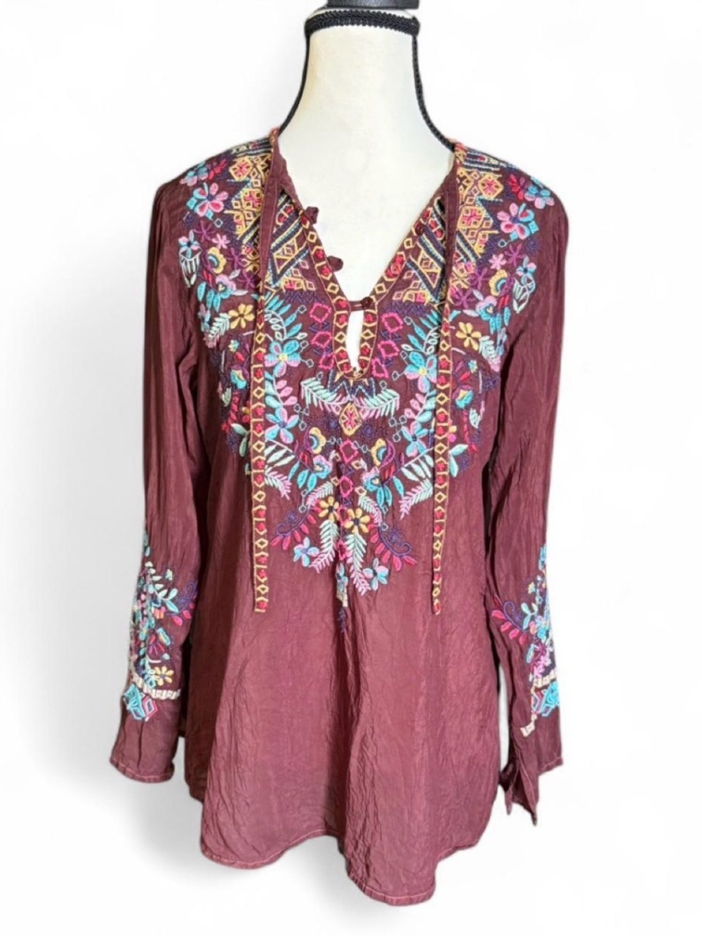 Johnny Was Embroidered Tunic‎ Top - Small